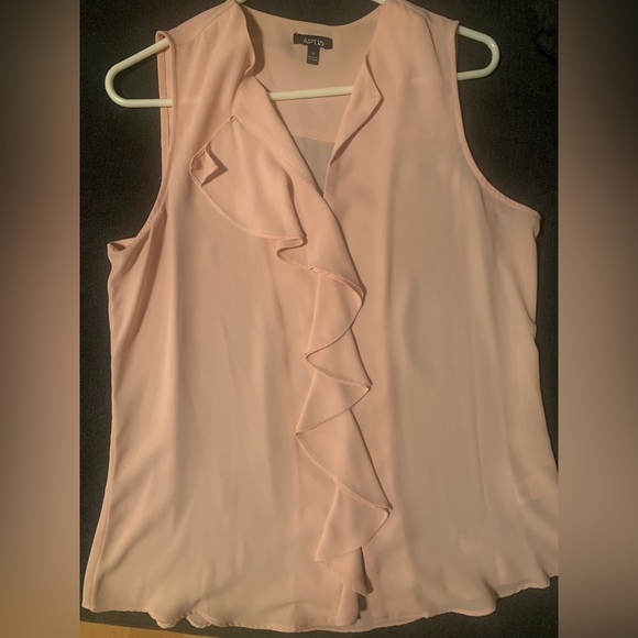Women’s apt 9 blouse pale pink - Picture 4 of 5